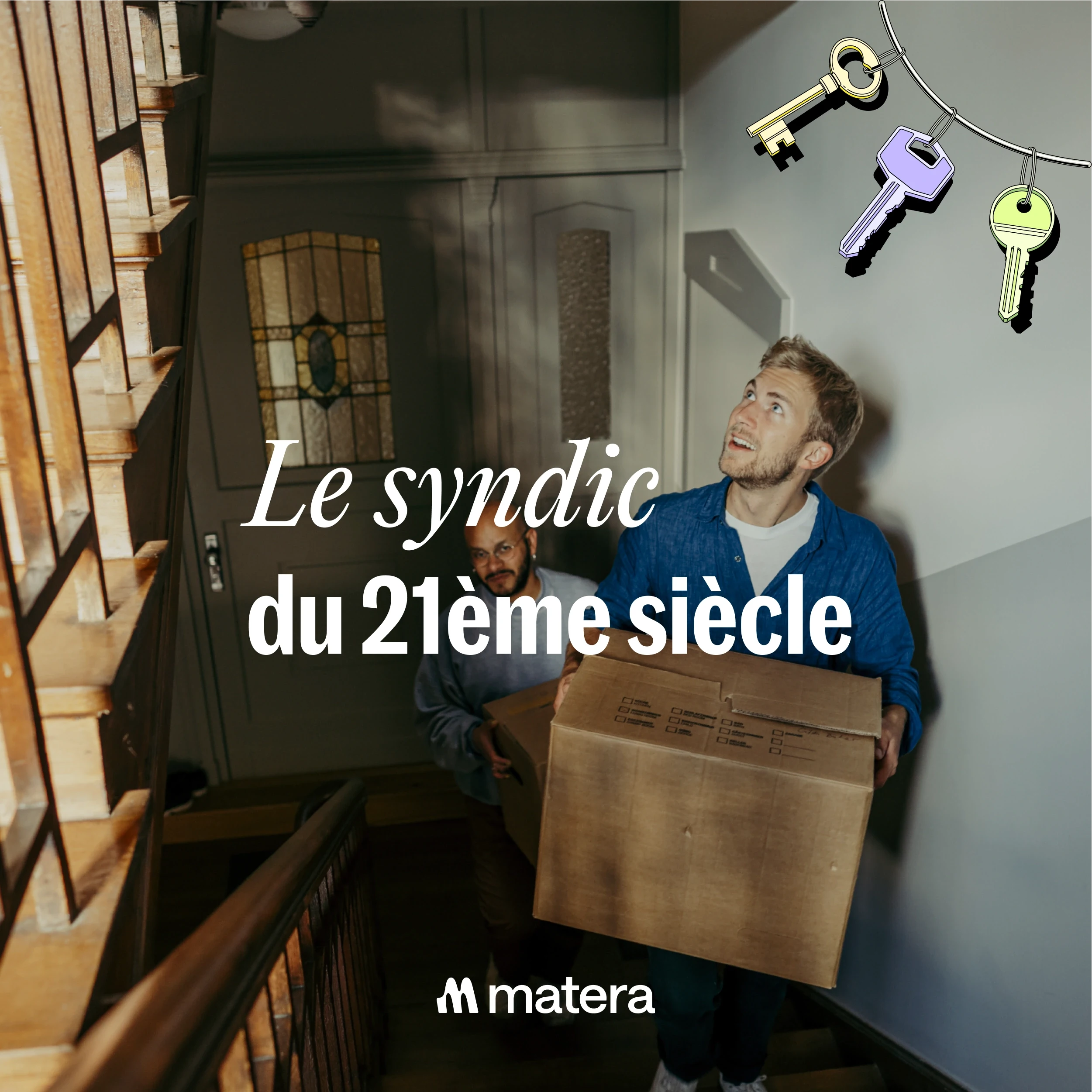 Matera Visual with their tagline "le syndic du 21e siècle"
